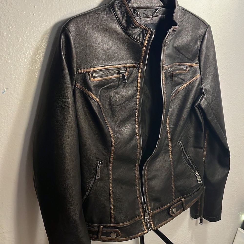 Leather jacket by LA COALITION